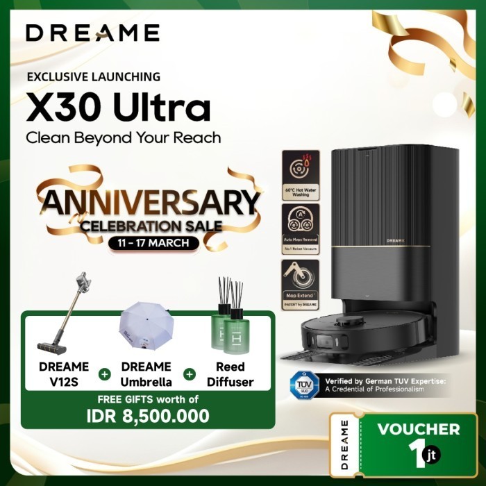 Grand Launch Dreame X30 Ultra Robot Vacuum Mop Extend Hot Wash Hot Air