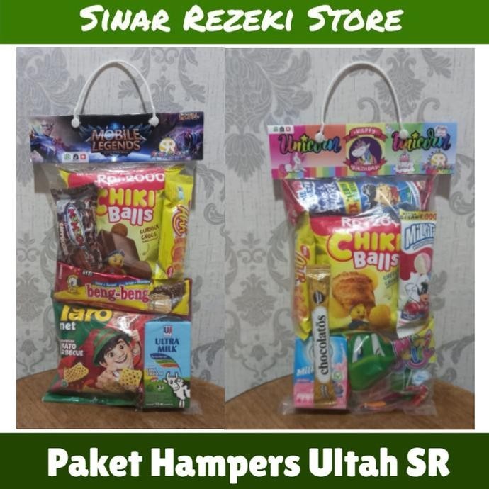 

paket hampers ulang tahun anak / hampers ultah / tentengan ulang tahun