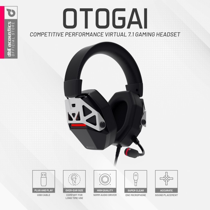 Dbe Otogai 7.1 Virtual Surround Gaming Headphone With Enc Microphone
