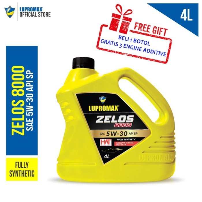 OLI MOBIL FULLY SINTETIK LUPROMAX ZELOS 8000 5W-30 - 4 LITER