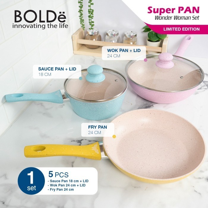 Bolde Super Pan Wonder Woman Set 5Pcs