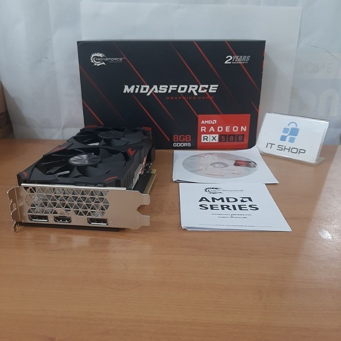 Vga Midasforce Amd Rx 580 8Gb Gddr5 256Bit - Vga Midas Rx 580