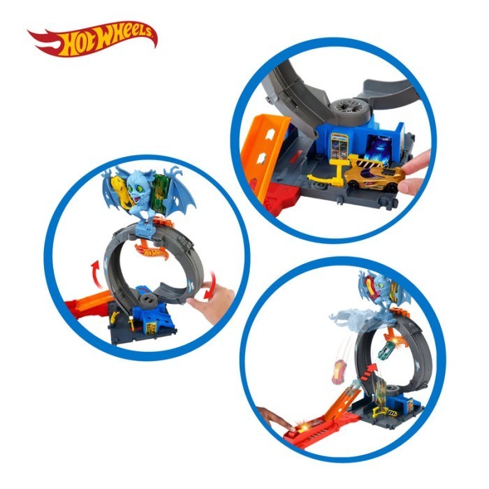 Hot Wheels City Bat Loop Attack - Mainan Trek Mobil Balap Termurah Terlaris Promo