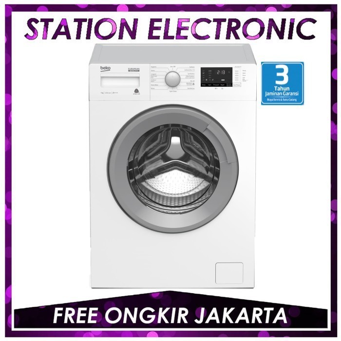 Beko Wcv 7612 Xs0 / Wcv7612Xs0 Mesin Cuci Front Loading 7 Kg, 1200 Rpm
