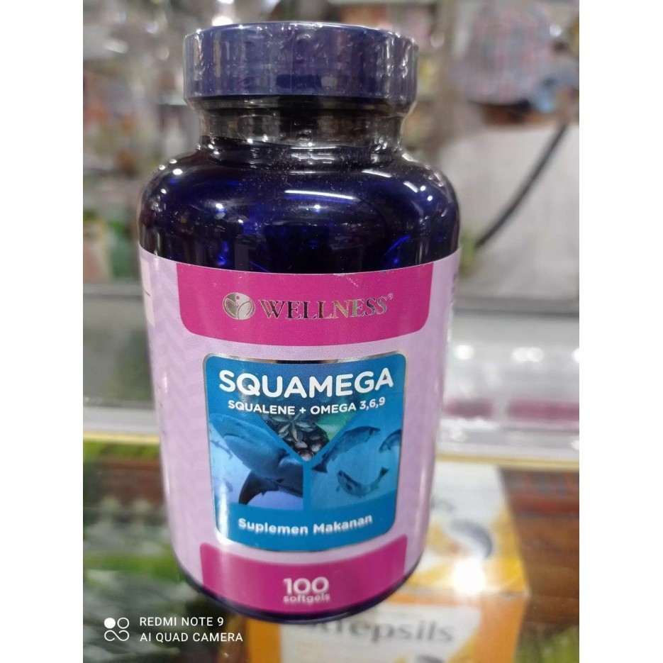 Wellness Squamega-Squalene + Omega 3,6,9 100 Softgels