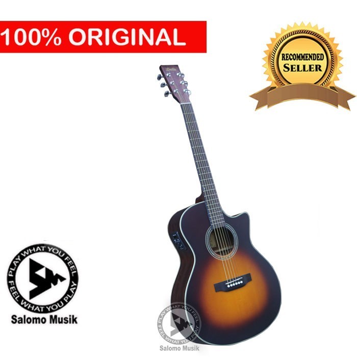Gitar Akustik Elektrik Delta Da350Ce Top Solid Varian Warna Termurah Terlaris Promo
