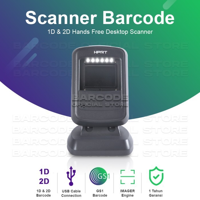 Scanner Barcode Hprt P200 / P-200 Imager 1D & 2D Scan Qr Code ( Usb ) Termurah Terlaris Promo