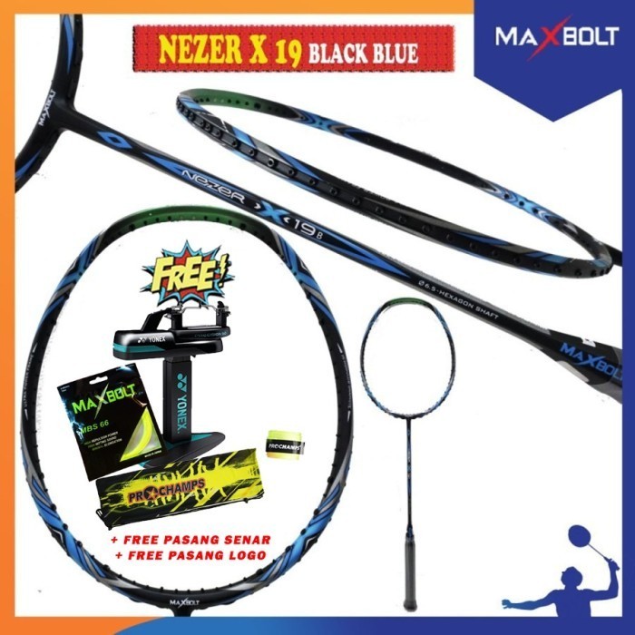 Maxbolt Nezer X 19 Raket Badminton Original