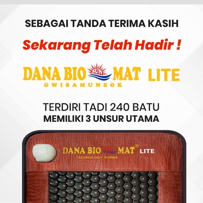Dana Bio Sun Mat Lite Matras Refleksi Batu Gwisamunsok - Original Termurah Terlaris Promo