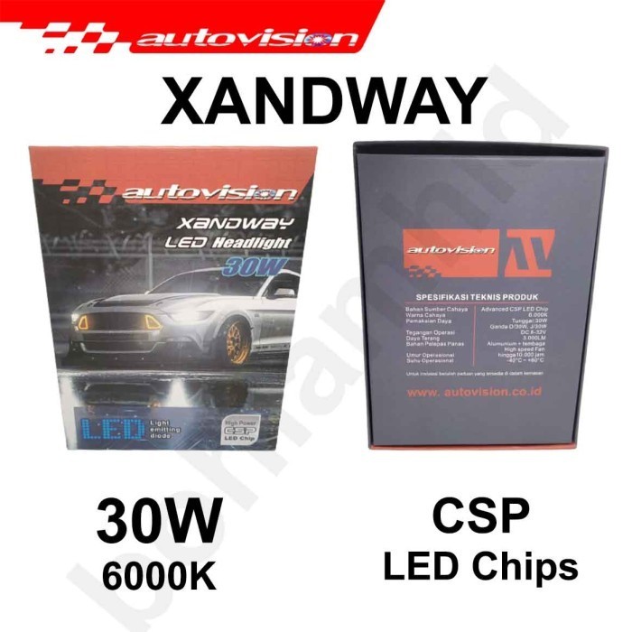 Paket 2Set Led Etios Valco Headlamp+Foglamp H4+H11 Autovision Xandway