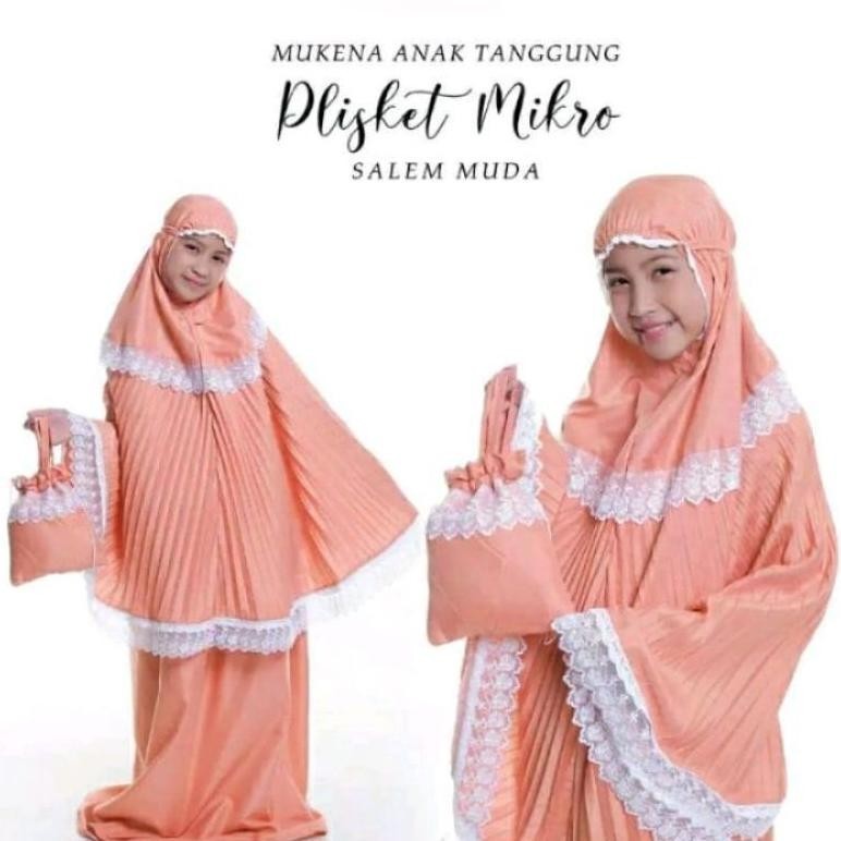 Termurah Termurah Mukena Anak Plisket // Mukena Anak Katun Umur 12 Tahun // Mukena Anak Perempuan Um