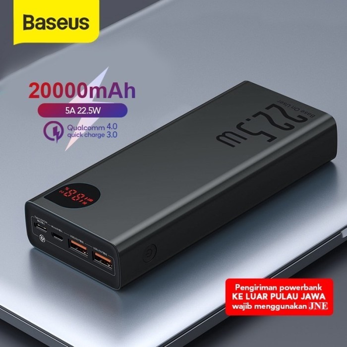 Baseus Powerbank Adaman 20000Mah Fast Charging Pd Qc4.0 22,5W