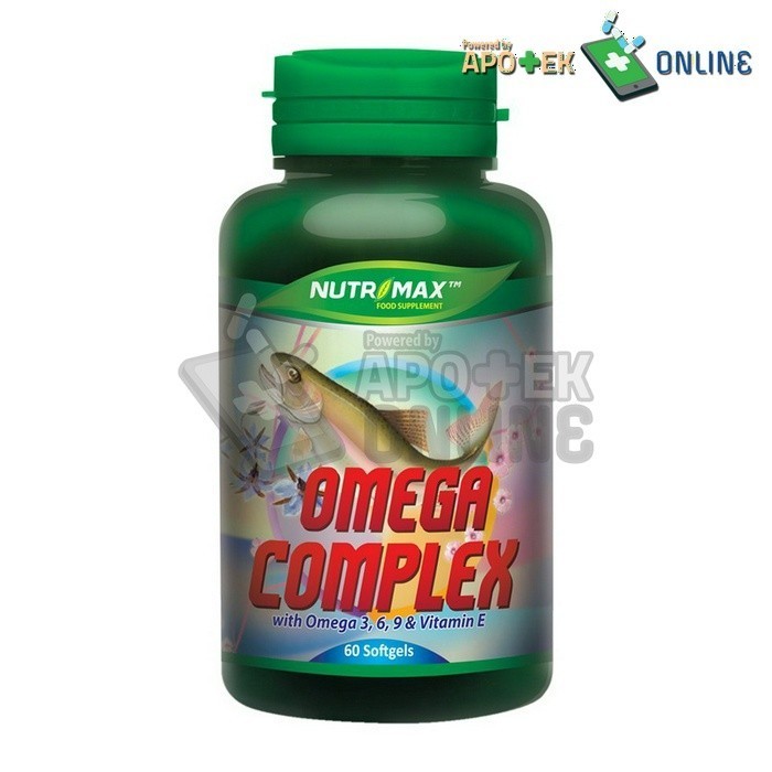 Nutrimax Omega Complex 60 Kapsul /Minyak Ikan /Vitamin E