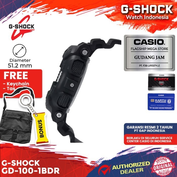 G-Shock Gshock Gd-100-1Bdr Gd-100-1B Gd-100 Gd100 Gd 100
