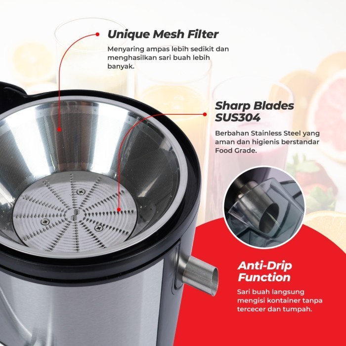 Maspion Juice Extractor Je - 211