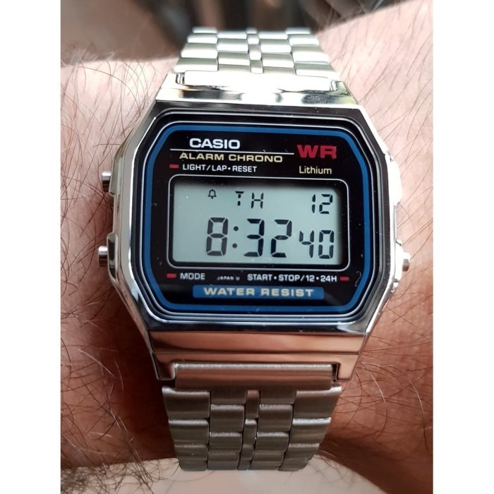 Casio A159W-N1Df - Jam Tangan Unisex Pria Wanita A159W Vintage