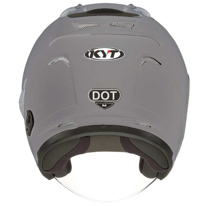 Helm Kyt Galaxy Flat R Solid - Gorilla Grey Glossy