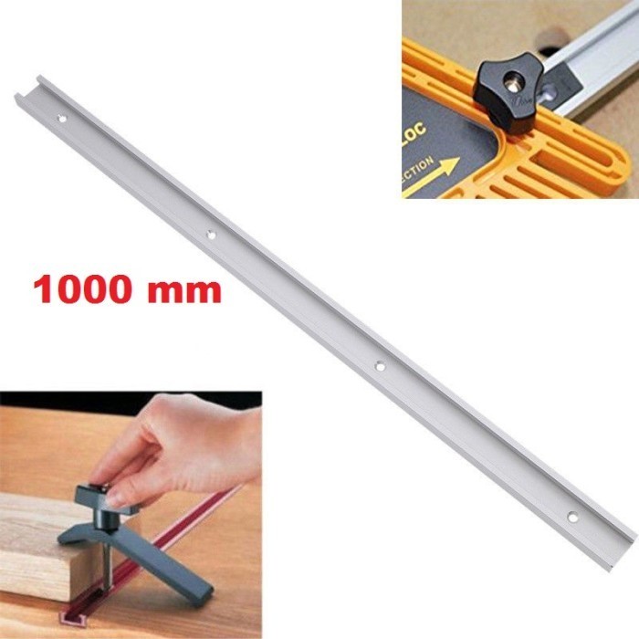 T-TRACK 1000mm t-slot Miter Track Jig Fixture Slot Untuk Meja Router