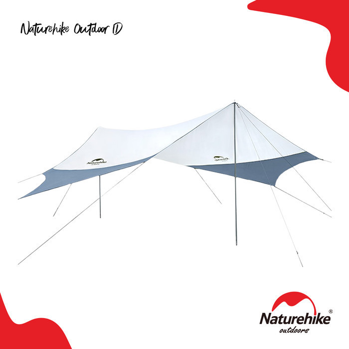 Tenda Kanopi Naturehike Nh16T012-S Medium Tarp Hexagon With Poles