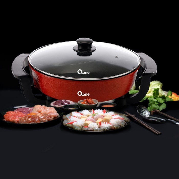 Oxone Ox-821Spn Panci Elektrik Yin Yang 2In1 Shabu-Shabu
