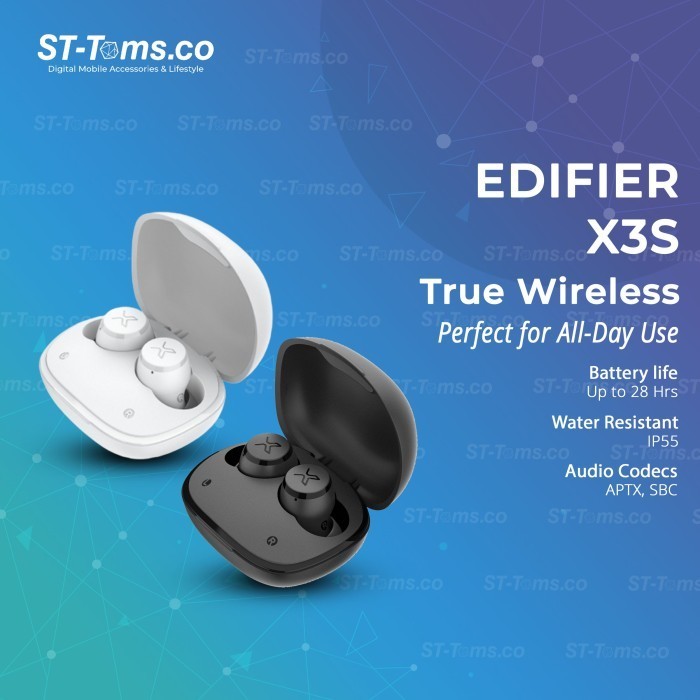Edifier X3S True Wireless Tws Bluetooth 5.2 Qualcomm Aptx Enc Calls