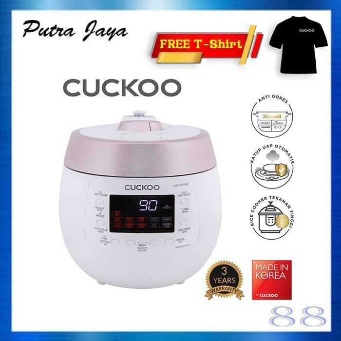 Cuckoo Twin Pressure Rice Cooker 1.8 L Crp-Rt1008F