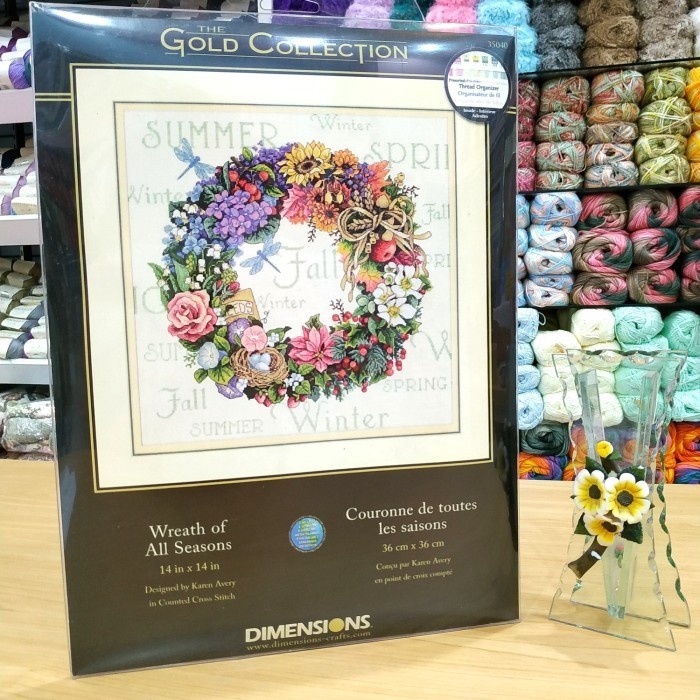 

Paket Kristikcrosstitch Wreath Of All Seasons 35040 Gold Collection