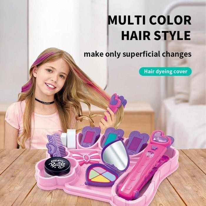 MAINAN CATOKAN MEWARNAI RAMBUT MAINAN MAKE UP ANAK PERALATAN KOSMETIK