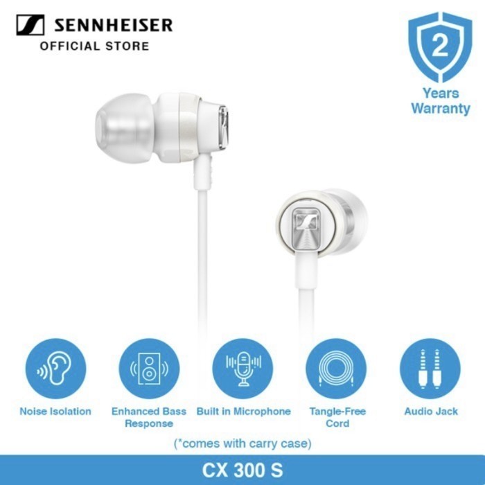 Sennheiser Cx300S Earphone With Noise Isolation Cx 300 S Built In Mic Termurah Terlaris Promo