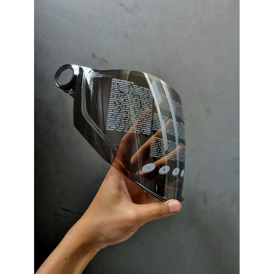 Zeus Zs-205 White Half Face Double Visor