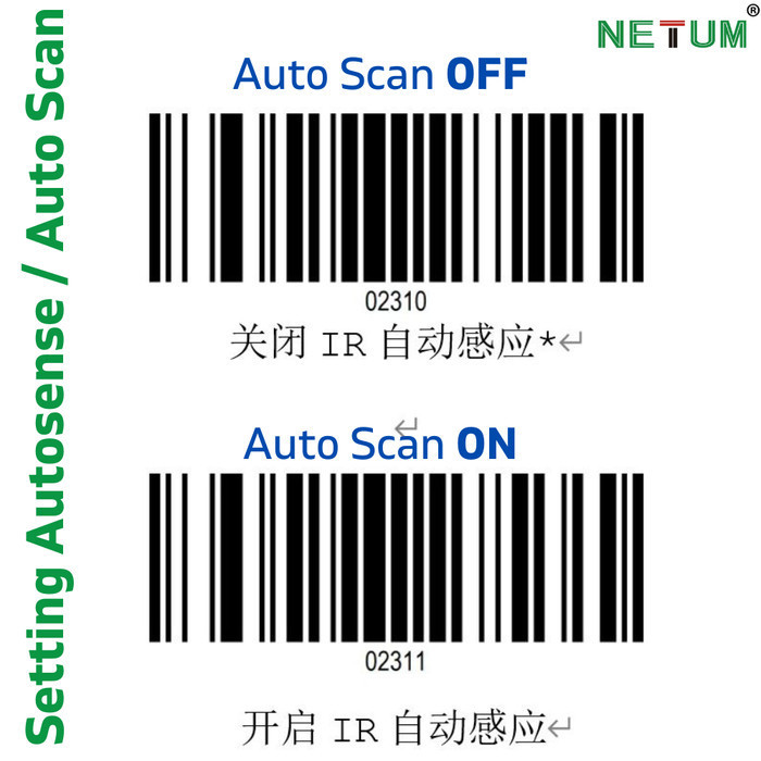 Netum New Autoscan Wireless Barcode Scanner 1D Screen Hp Smartphone