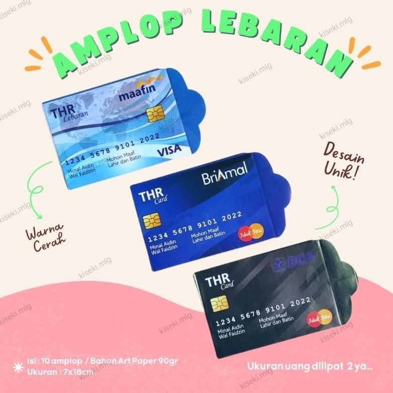 

Original 100 Pc (10Pack) Paket Amplop Lebaran Limited