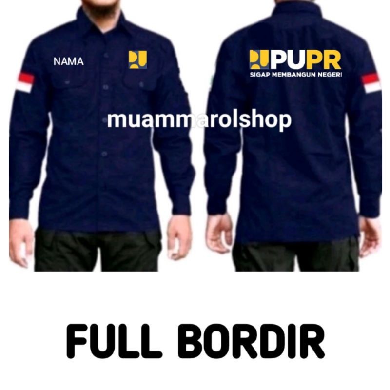 kemeja pupr kemeja sigap membangun negeri kemeja pria/ wanita bordir