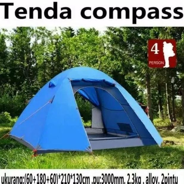 tenda compas, tenda dome, tenda Pramuka, tenda camping, kap. 4, alloy
