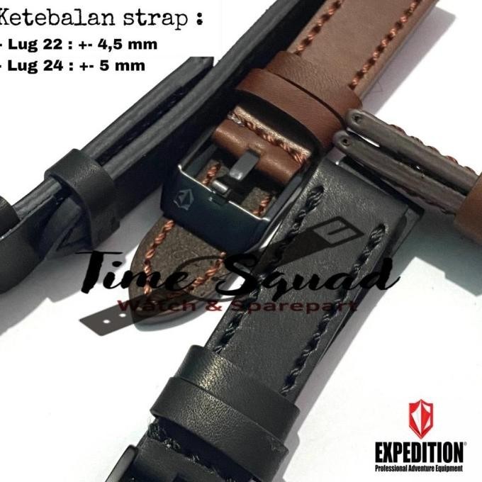 Strap Tali Jam Tangan Expedition Kulit Asli Kalep Jam Tangan Kulit