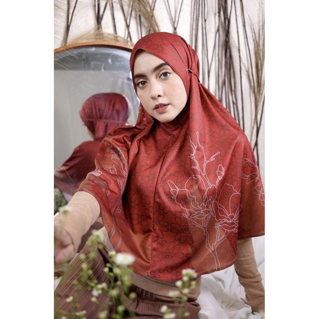Bergo Baiti Print Premium Khimar