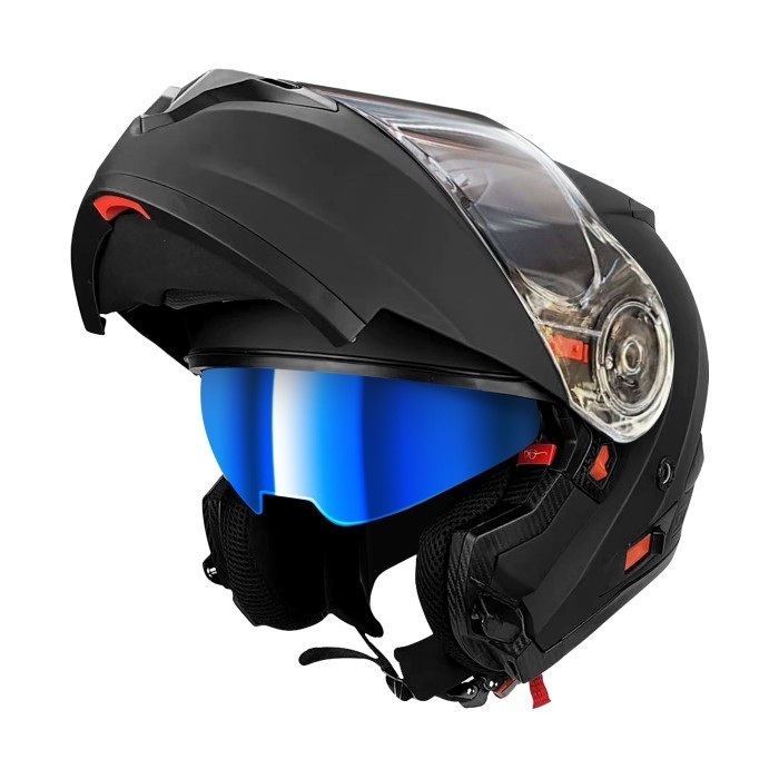 Helm Modular M1 Snail Visor Clear Blue Termurah Terlaris Promo