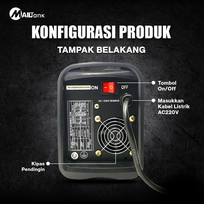 Mailtank Sh353G Mesin Trafo Las Mig 450 Watt Termurah Terlaris Promo