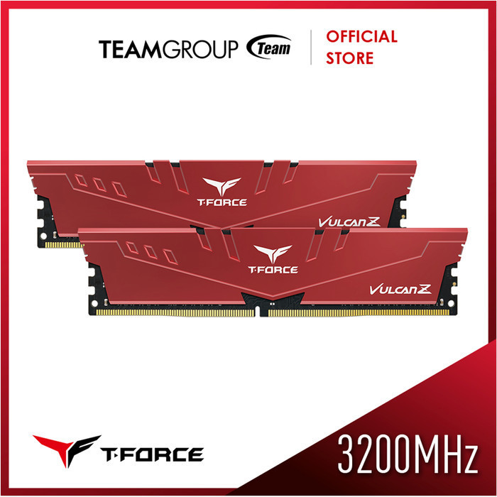 Teamgroup Memory Vulcan Z Ddr4 T-Force 2X16Gb 3200Mhz - Red