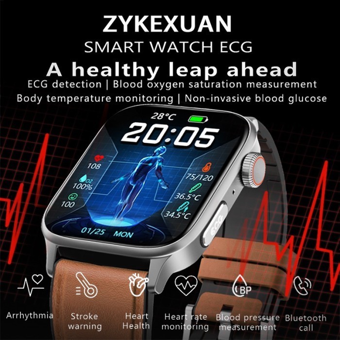 Aolon Gt22 Medical Smartwatch Blood Sugar Ecg Electrocardiogram