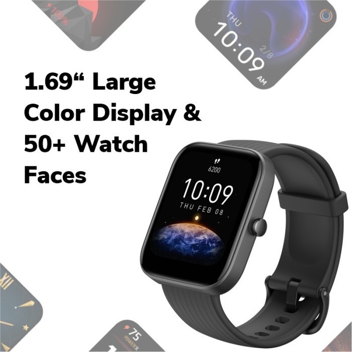 Amazfit Bip 3 Pro Smartwatch 1.69" Touch Screen Gps Jam Tangan