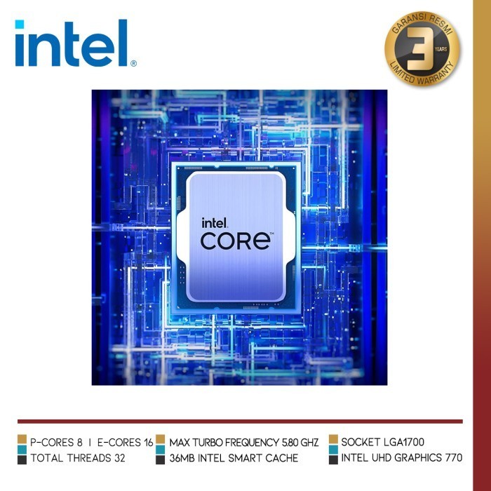 Intel Core I9-13900K Desktop Processor 24 (8P+16E) Cores Lga 1700