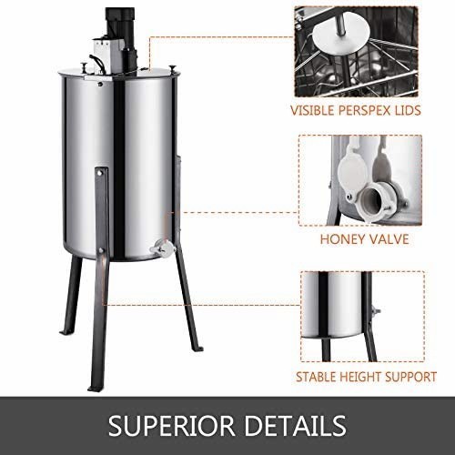 Mesin Peras Madu Honey Extractor Electric 3 Frames Stainless