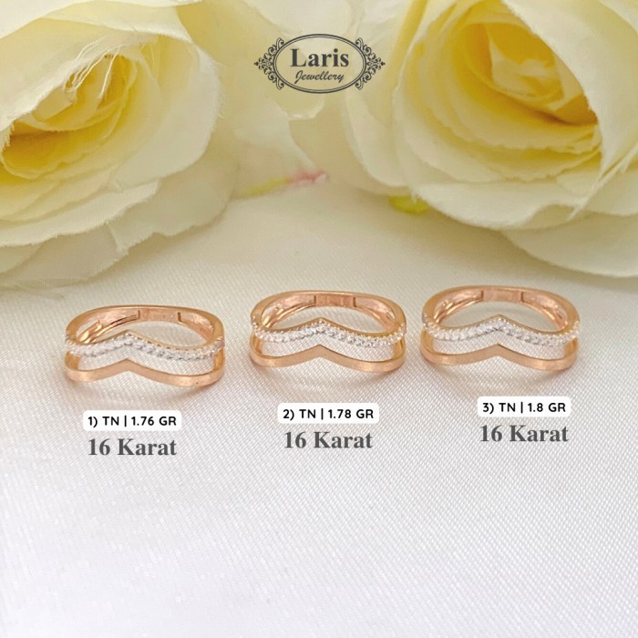 Cincin Emas Aurel Kombinasi 16K