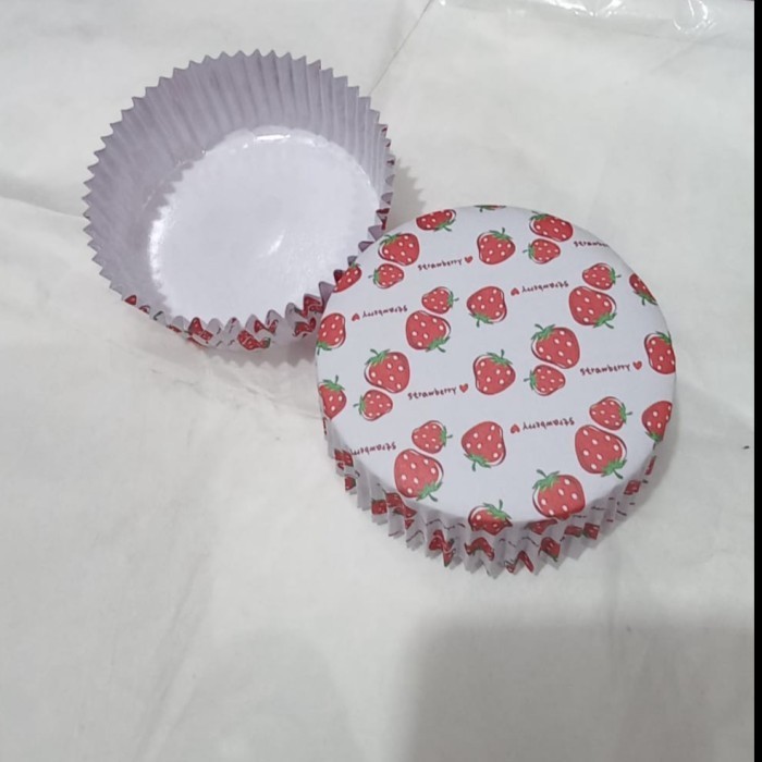 Kualitas terbaik] Paper Cup Roti BULAT Cup Case Tatakan Kertas Roti Makanan Laminating