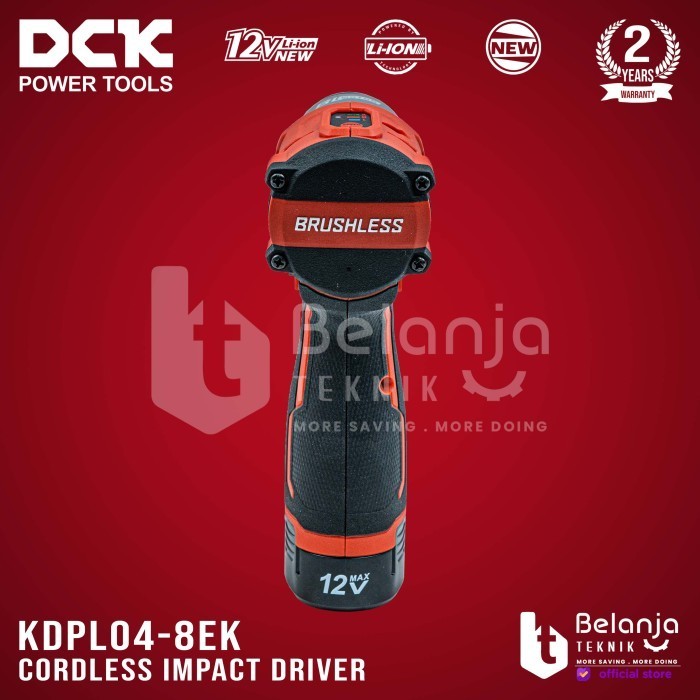 Dck Brushless Impact Driver Cordless 12V Kdpl04-8Ek Bor Obeng Kdpl 04