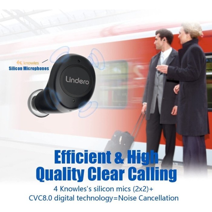 Lindero Anc Tws Qualcomm Qcc3040 Aptx Adaptive Bluetooth 5.2 Headset Termurah Terlaris Promo