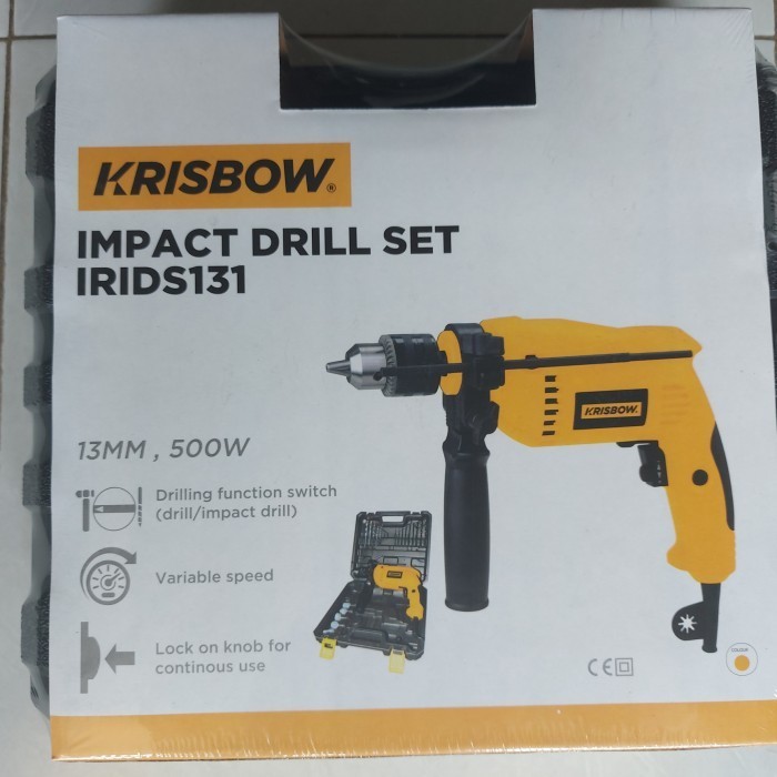Krisbow Impact Drill / Set Bor Listrik 21 Pcs