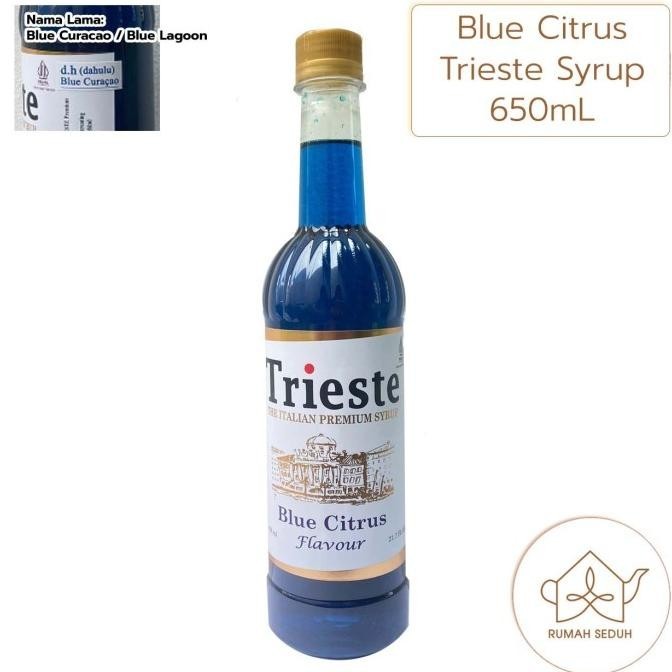 

650mL Blue Curacao Trieste Syrup - Sirup Blue Curacao non alkohol CS