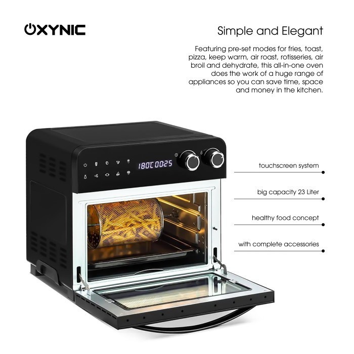 Air Fryer Oven Oxynic Canggih Touchscreen 23 Liter Garansi 2 Tahun